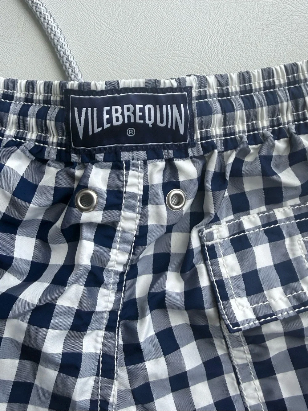 Vilebrequin Swimwear Vilebrequin 5T (no tag size) blue and white checkered